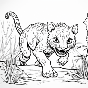 Ceratosaurus Hunting Coloring Pages 4