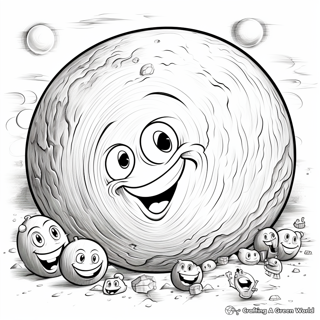 Ceres Planet Coloring Pages for School Projects 2