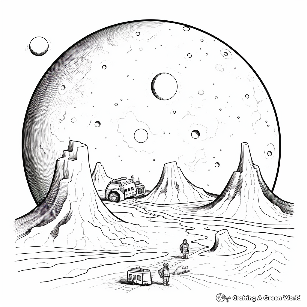 Ceres Planet Coloring Pages for School Projects 3
