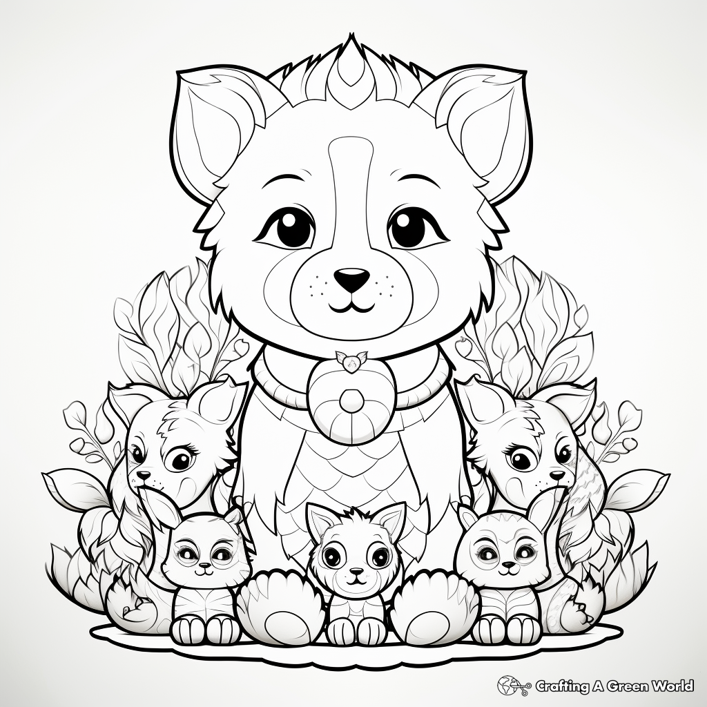 Chakra Animals Coloring Pages 3