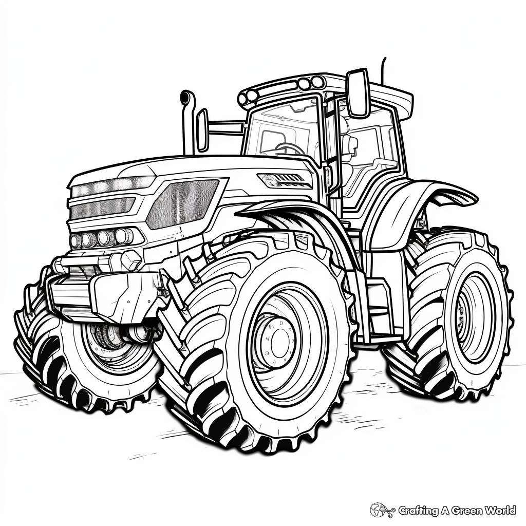 Challenger Tractor Coloring Pages, Bigger Than Life 2