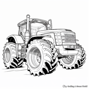 Challenger Tractor Coloring Pages, Bigger Than Life 3
