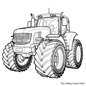 Challenger Tractor Coloring Pages, Bigger Than Life 4