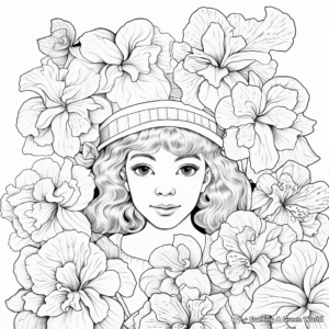 Challenging Azalea Coloring Pages 4