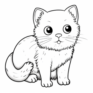 Challenging Burmese Cat Coloring Pages 4