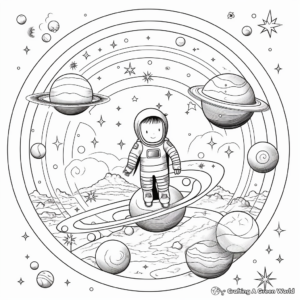 Challenging Celestial Bodies Coloring Pages 3