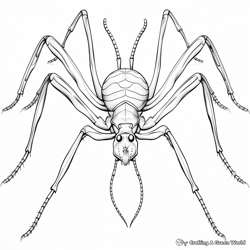 Challenging Longhorn Beetle Coloring Pages 2
