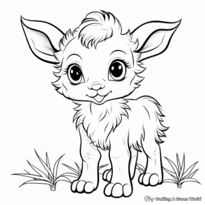 Charming Baby Animal Coloring Pages 1