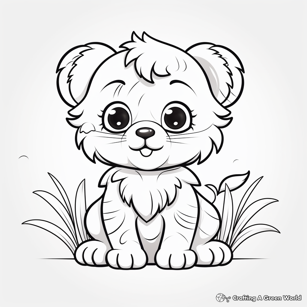 Charming Baby Animal Coloring Pages 2
