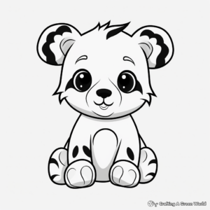 Charming Baby Animal Coloring Pages 3