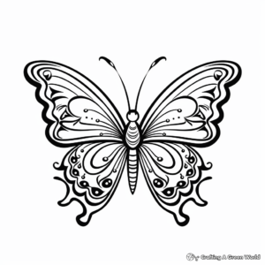 Charming Butterfly Coloring Pages for Adults 3
