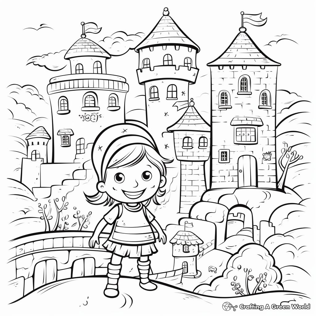 Charming Fairy Tale Coloring Pages 3