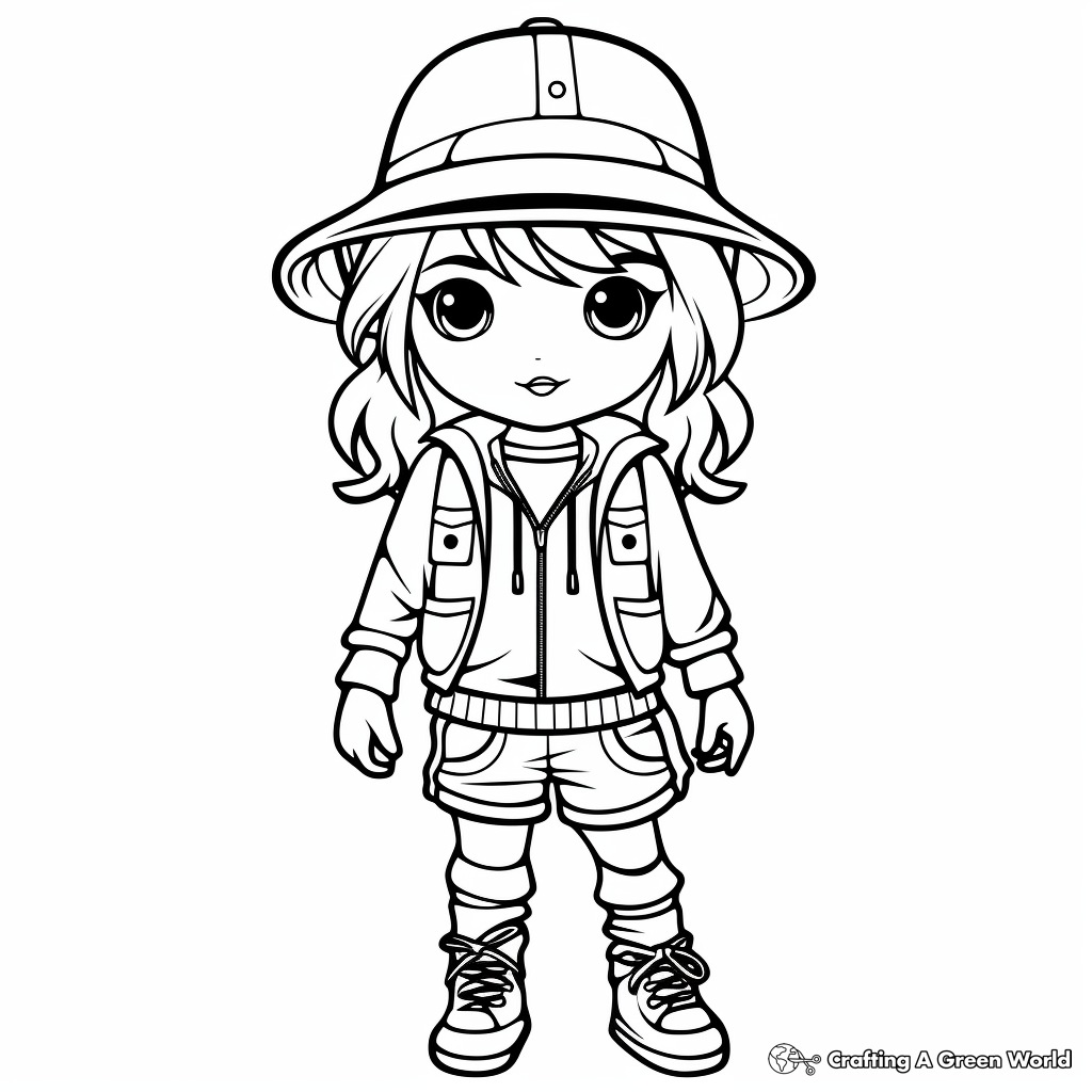 Charming Kindergarten Coloring Pages of Clothes 2