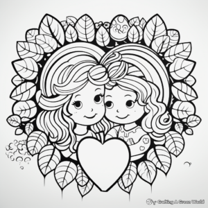 Charming 'Love' Fruit of the Spirit Coloring Pages 4