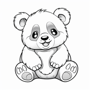 Charming Panda Coloring Pages for Animal Lovers 3
