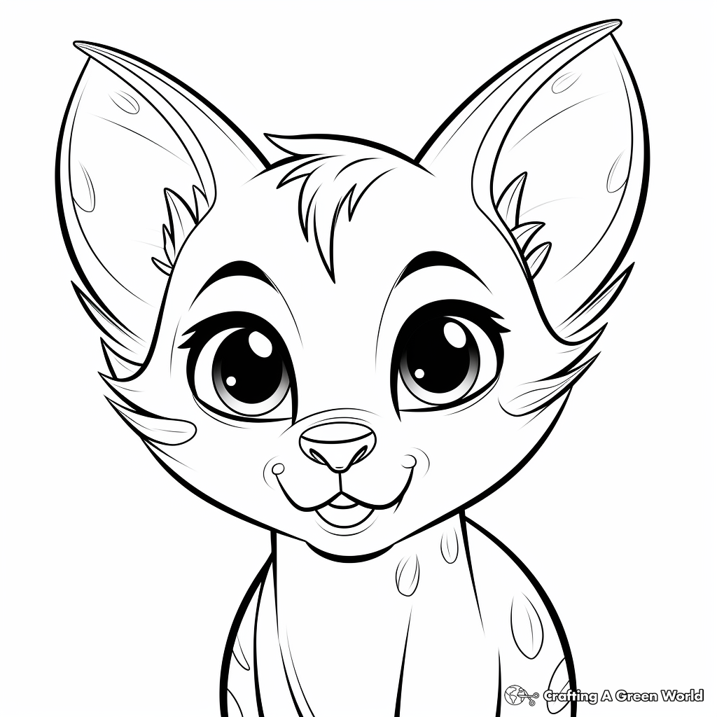 Charming Siamese Cat Face Coloring Pages 2