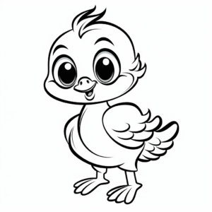 Charming Tweety Bird Coloring Pages 1