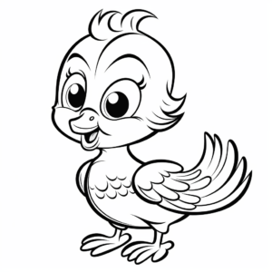 Charming Tweety Bird Coloring Pages 4