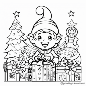 Cheerful Christmas Coloring Pages 3