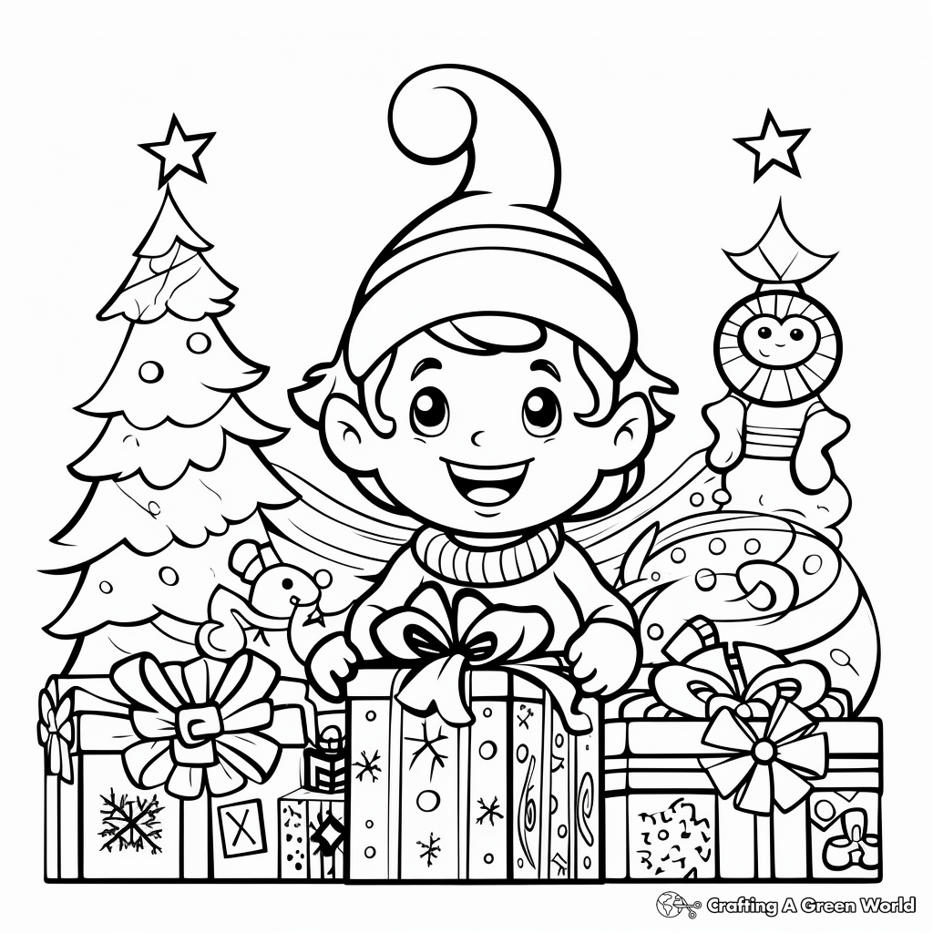 Cheerful Christmas Coloring Pages 3