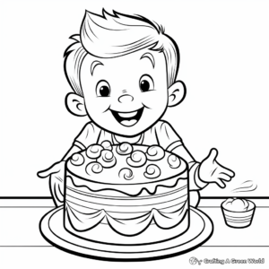 Cheery Layer Cake Coloring Pages 4