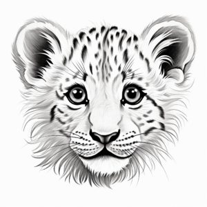 Cheetah Sprint: Fast and Furious Cheetah Face Coloring Pages 2