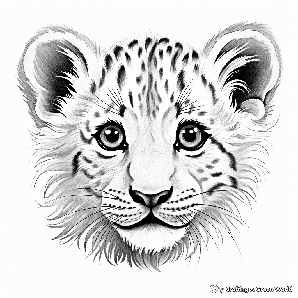 Cheetah Sprint: Fast and Furious Cheetah Face Coloring Pages 2