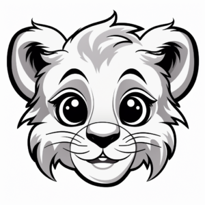 Cheetah Sprint: Fast and Furious Cheetah Face Coloring Pages 4