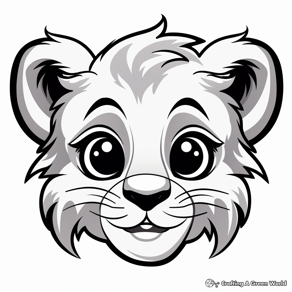 Cheetah Sprint: Fast and Furious Cheetah Face Coloring Pages 3