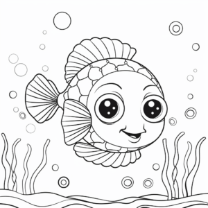 Child-Approved Pufferfish Cartoon Coloring Pages 1