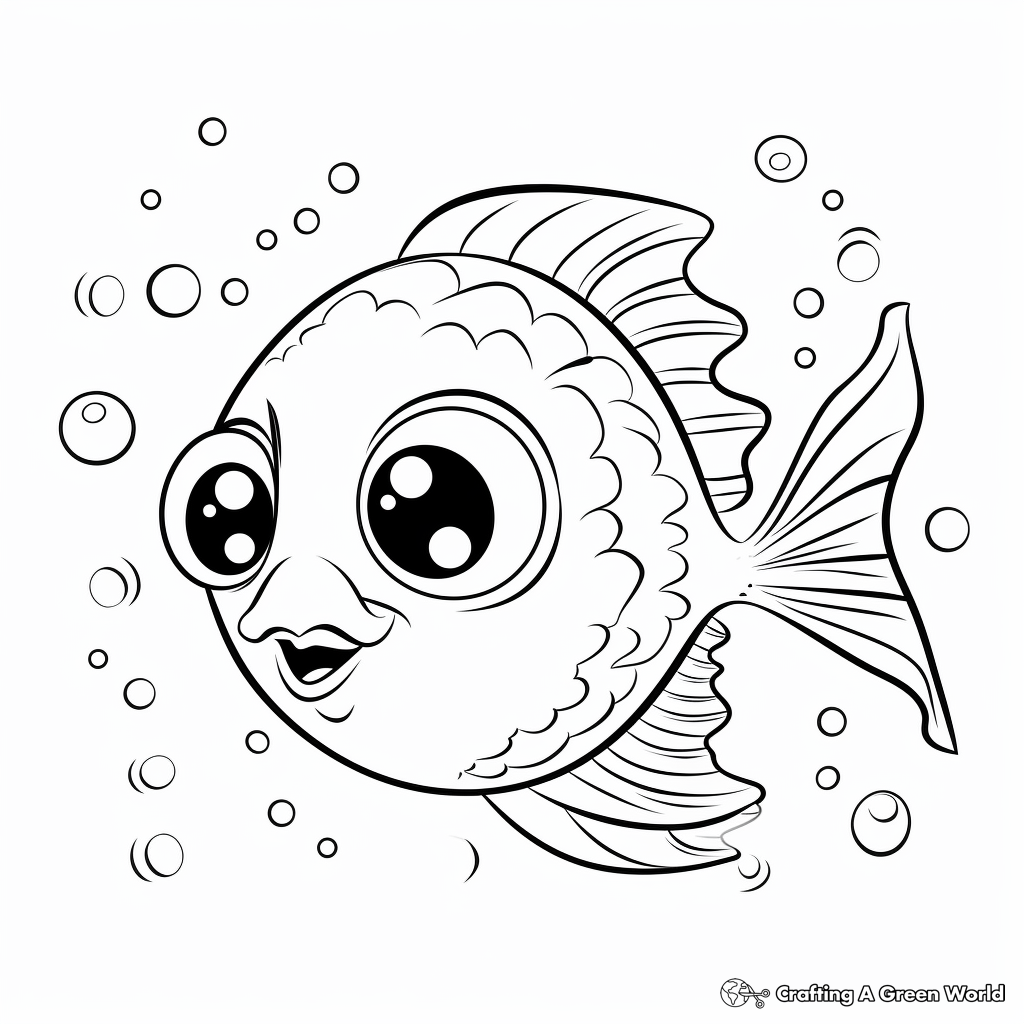Child-Approved Pufferfish Cartoon Coloring Pages 3