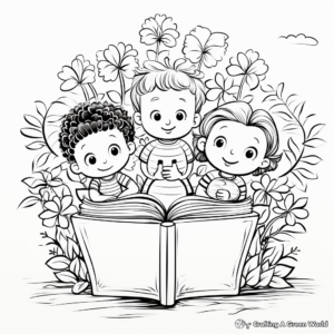 Child-Friendly ABC Book Coloring Pages 1
