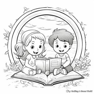 Child-Friendly ABC Book Coloring Pages 3