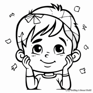 Child-Friendly Happy Face Get Well Soon Coloring Pages 1