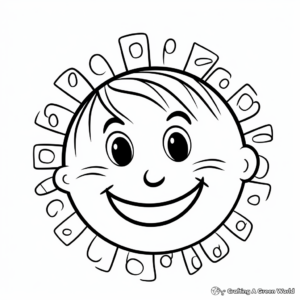 Child-Friendly Happy Face Get Well Soon Coloring Pages 3