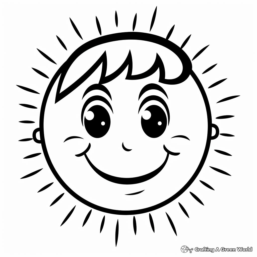 Child-Friendly Happy Face Get Well Soon Coloring Pages 4
