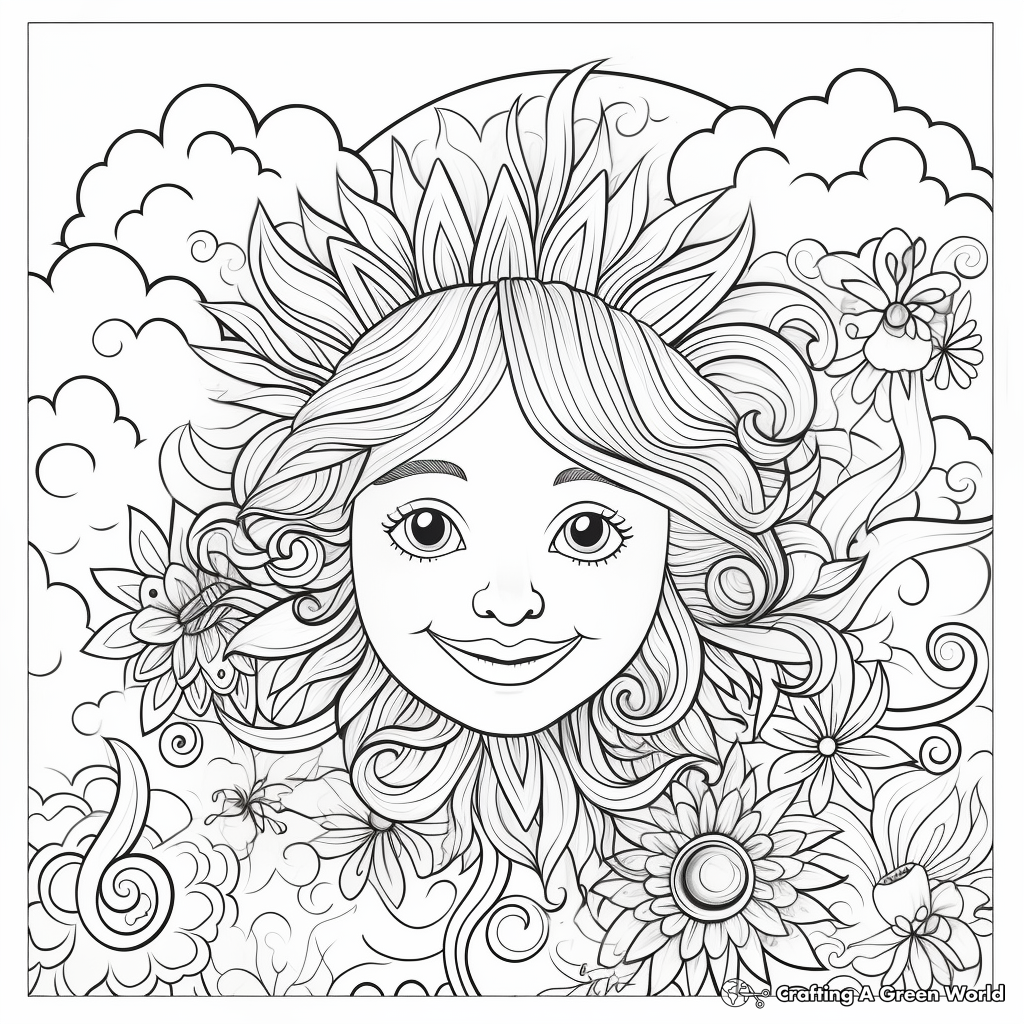 Child-Friendly Weather Patterns Coloring Pages 4
