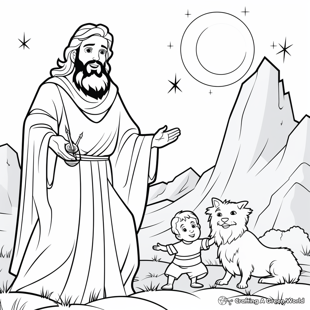 Children's Bible Story Coloring Pages 4