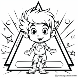 Children's Educational Trapezoid Coloring Pages 3