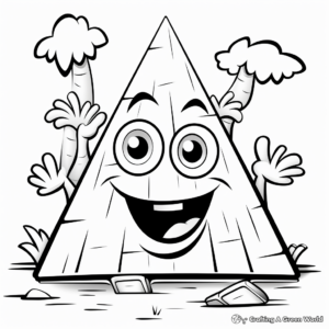 Children's Educational Trapezoid Coloring Pages 4