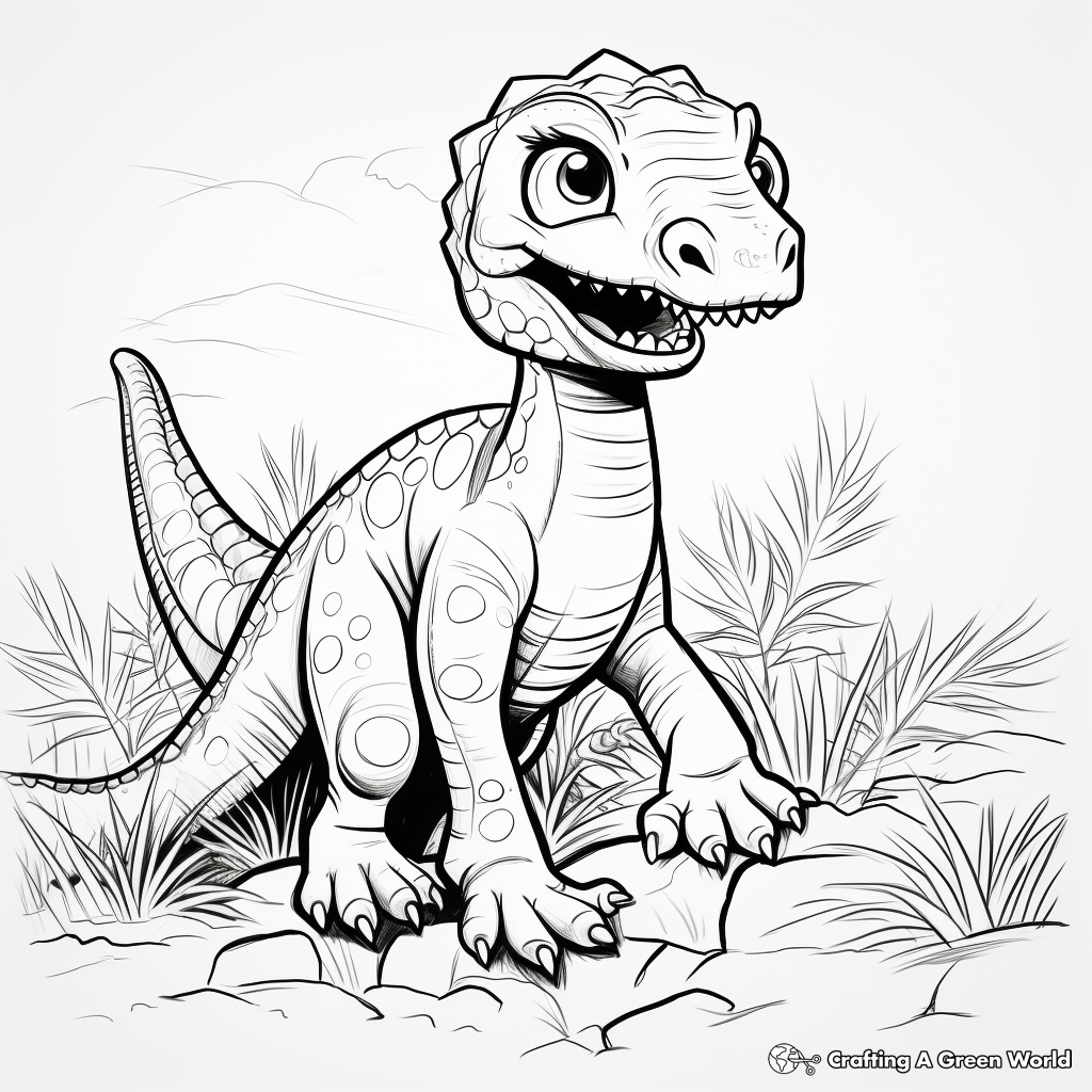 Children's Favorite: 'Jurassic Park' Velociraptors Coloring Pages 4