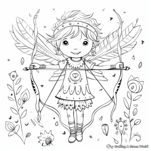 Children's Fun Boho Style Arrows Coloring Pages 4