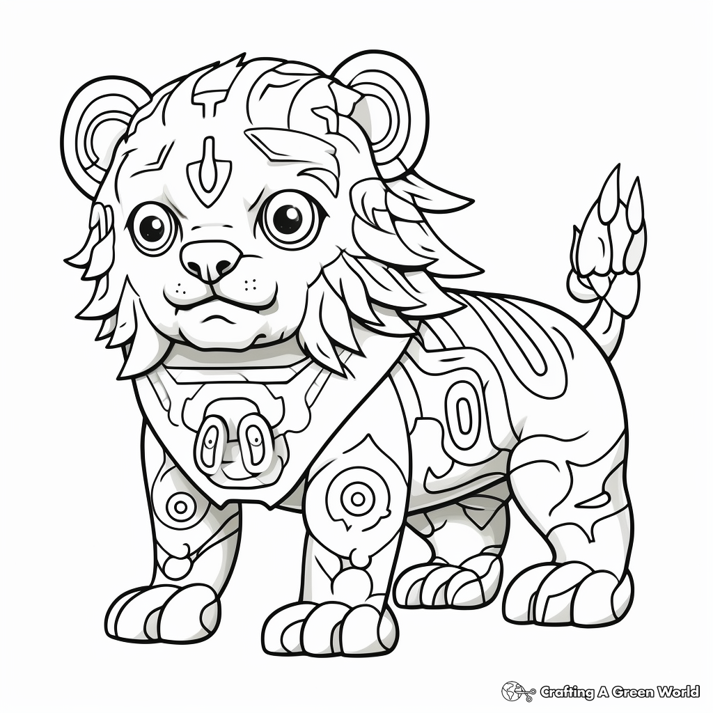 Chimeric Beast Coloring Pages 2