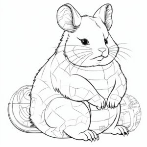 Chinchilla Anatomy Coloring Pages 1
