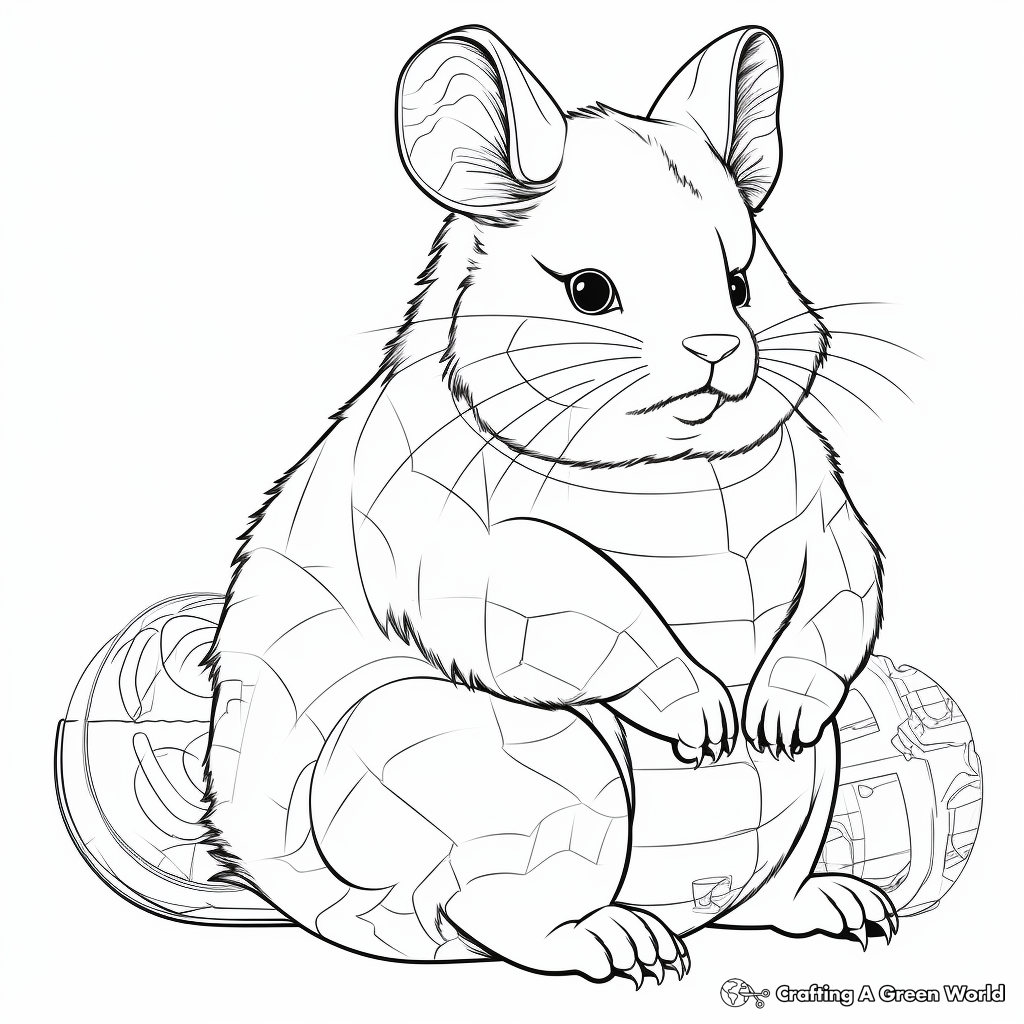 Chinchilla Anatomy Coloring Pages 1