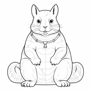 Chinchilla Anatomy Coloring Pages 2