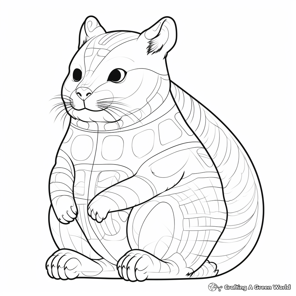 Chinchilla Anatomy Coloring Pages 3