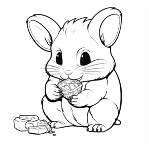 Chinchilla Eating Food Coloring Pages 4