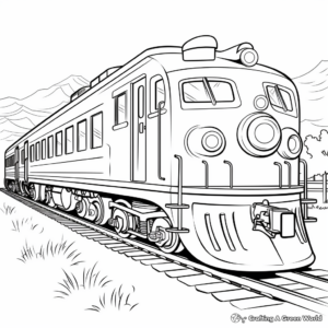 Choo-Choo Train Coloring Sheets for Toddlers 1