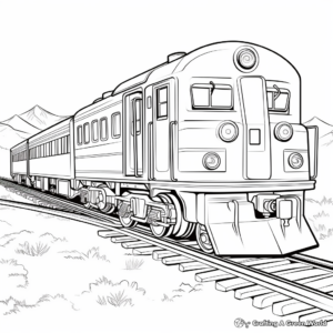 Choo-Choo Train Coloring Sheets for Toddlers 3
